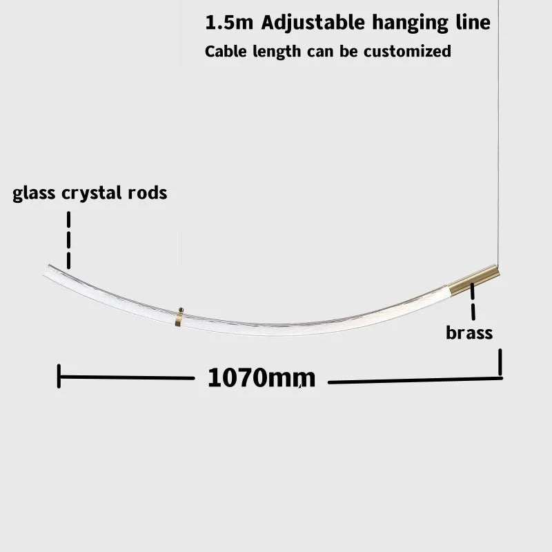 ثريا كريستال DecorBites™‎ معلقة على شكل درج لغرفة المعيشة أو جزيرة المطبخ أو غرفة الطعام أو البار