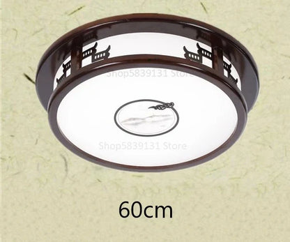 ديكوربايتس™ مصباح سقف LED من الخشب الصلب على الطراز العتيق لغرفة المعيشة وغرفة النوم والدراسة