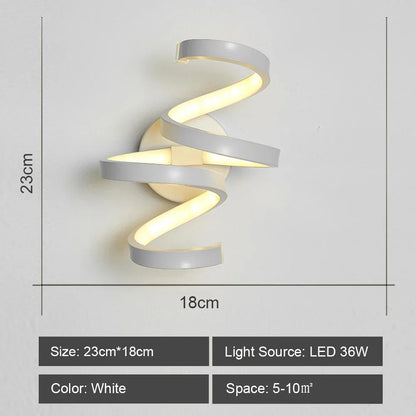 DecorBites™ LED Wall Sconce Light Acrylic Lamp for Bedroom Corridor Chandelier Style