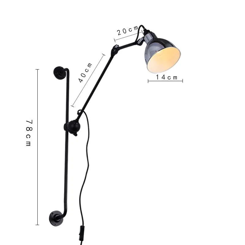 DecorBites™ Adjustable Rotating LED Wall Lamp for Bedroom & Living Room