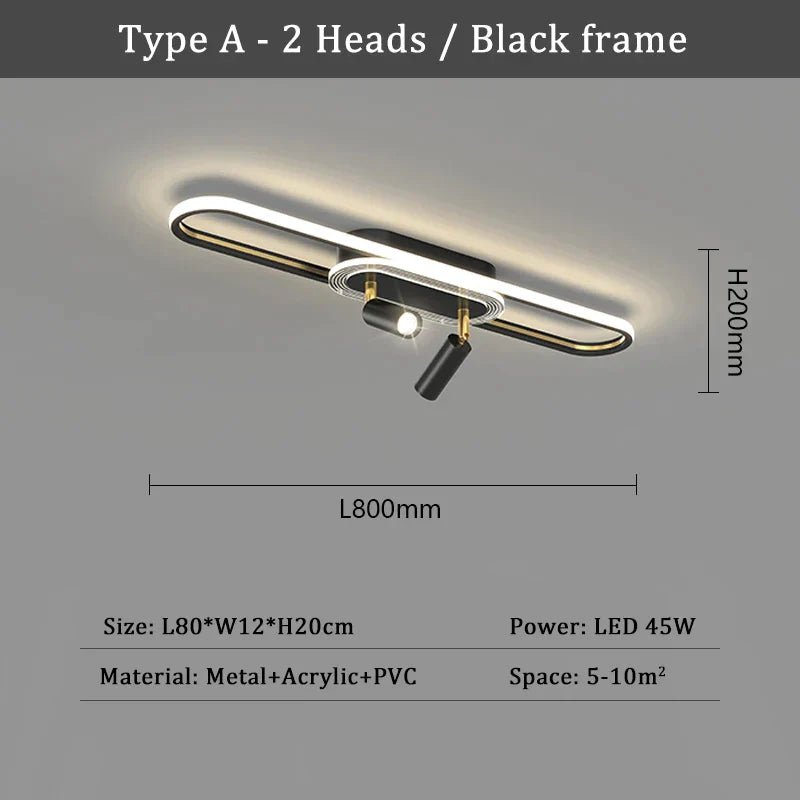 DecorBites™ LED Chandelier: Modern Ceiling Lighting for Living Dining Bedroom Kitchen Aisle