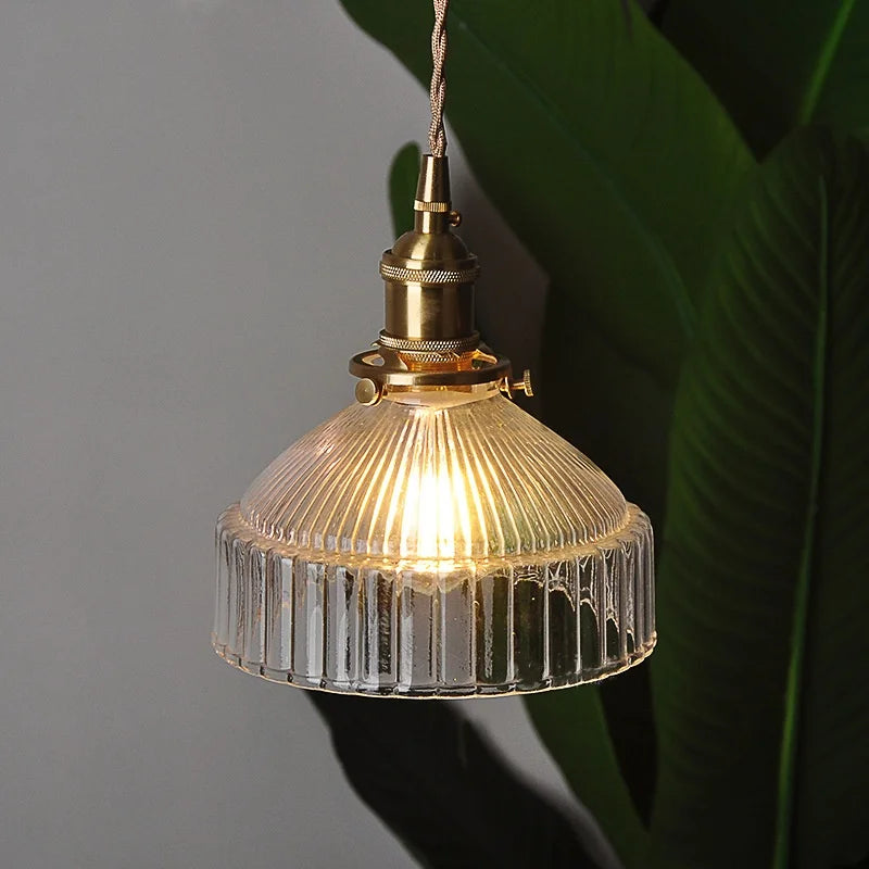 DecorBites™ Clear Glass LED Pendant Lamp Modern Wire Adjustable Hanging Light