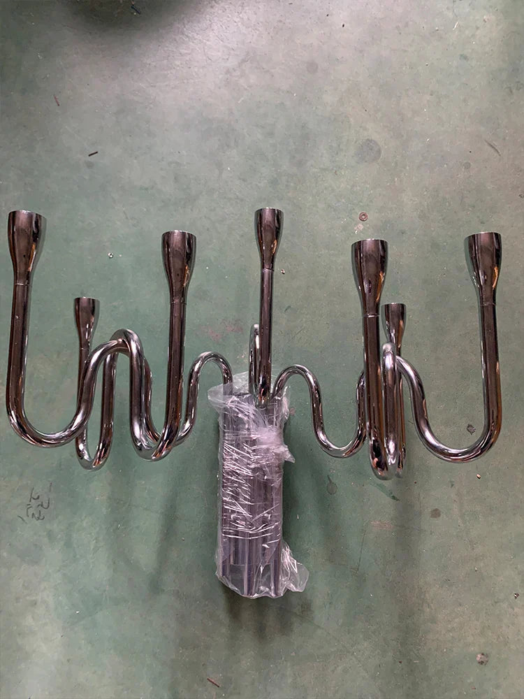 DecorBites™ Crystal Branch Chandelier: Nordic LED Pendant Light for Home Décor & Wedding Lighting