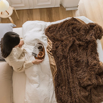 Manta de piel sintética acogedora DecorBites™ para todas las estaciones