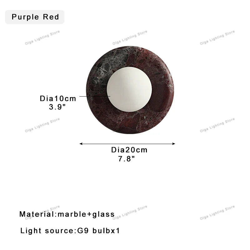 Marble Jade Wall Sconce