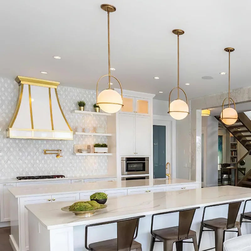 DecorBites™ Glass Ball Suspension Ceiling Light for Living Room