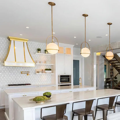 DecorBites™ Glass Ball Suspension Ceiling Light for Living Room