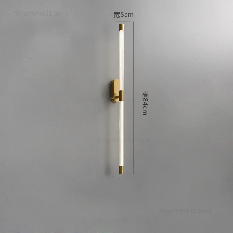 Lámparas de pared Decorbites™ de líneas geométricas doradas para la decoración de hogar moderna de lujo