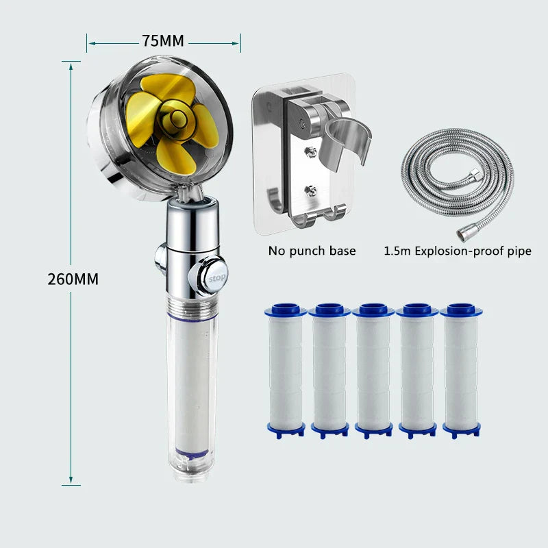 Brushed Nickel Filter Shower
