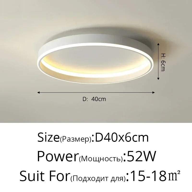 DecorBites™ Circular LED Ceiling Lights for Home Decor and Indoor Lighting