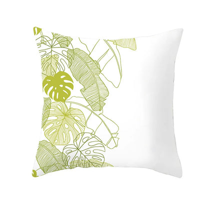 DecorBites™ Autumn Maple Leaves Pillow Cases Short Plush Cushion Cover Sofa Pillowslip