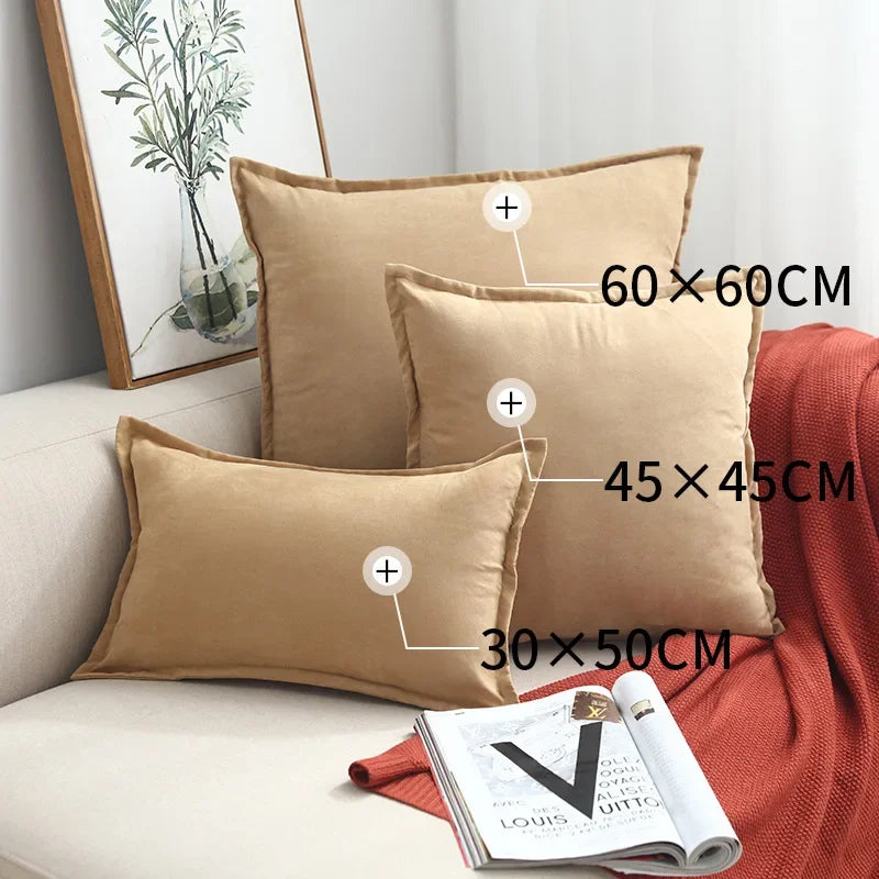 DecorBites™ Houndstooth Cushion Cover 30x50cm Black and White Bow Waist Pillow Case