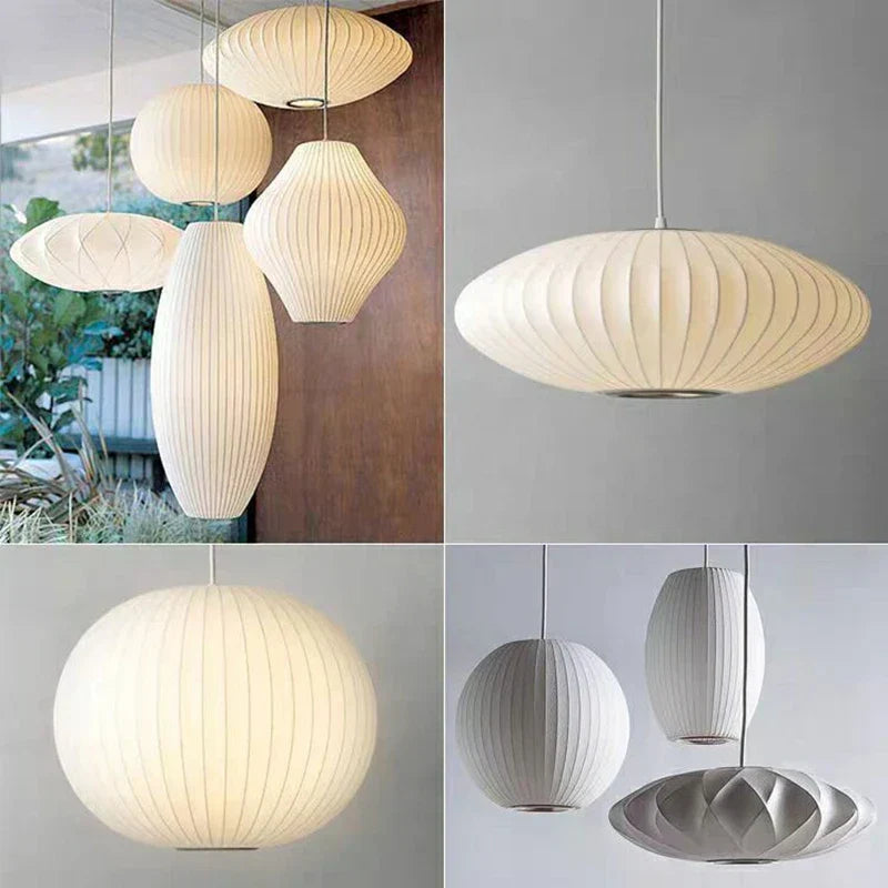 DecorBites™ Elegant Silk Designer Pendant Lamp for Home & Hospitality Lighting
