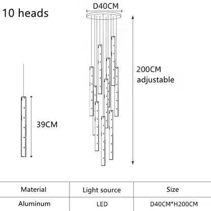 DecorBites™ Gold/Silver LED Chandelier for Home, Restaurant, and Beauty Club Lighting