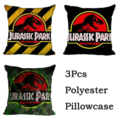 DecorBites™ Jurassic Park Dinosaur Pillowcase Cover for Living Room Sofa and Chair