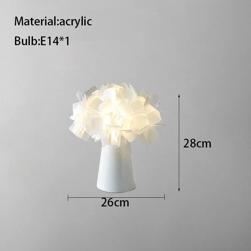 DecorBites™ Acrylic Flower LED Table Lamp for Bedroom and Living Room Lighting