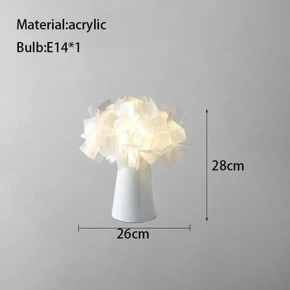 DecorBites™ Acrylic Flower LED Table Lamp for Bedroom and Living Room Lighting