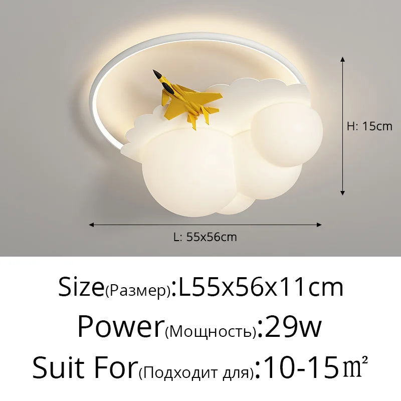 Cloud Airplane Ceiling Chandelier