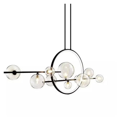 DecorBites™ Bubble Glass Chandelier LED Dining Table Spherical Lighting