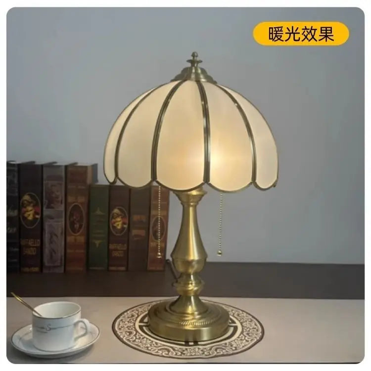 DecorBites™ Crystal Glass Brass LED Floor Lamp for Luxury Living Room Bedroom Study