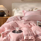 Luxury Gold Velvet Lace Duvet Bedding Set by Decobites, Cozy Furry Winter Collection