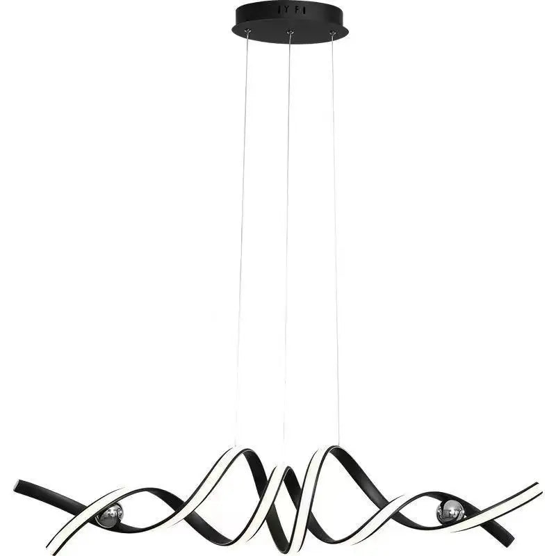Minimalist White Linear LED Pendant Light