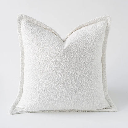 Funda de almohada artesanal DecorBites™ Cozy Green de 45x45 cm - Decoración nórdica para otoño e invierno