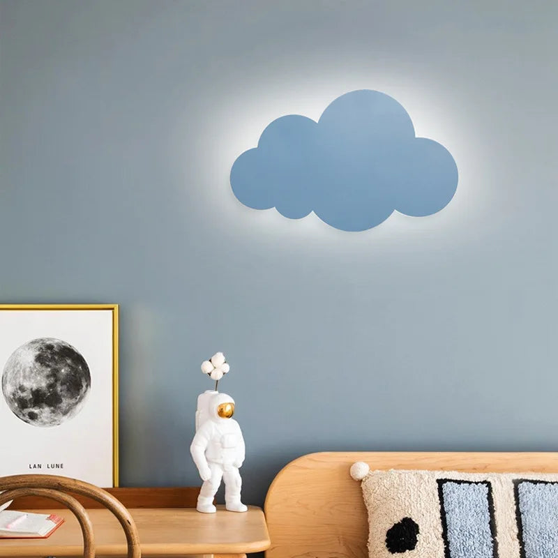 DecorBites™ Cloud Wall Light: Modern Nordic LED Bedside Lamp for Children's Room