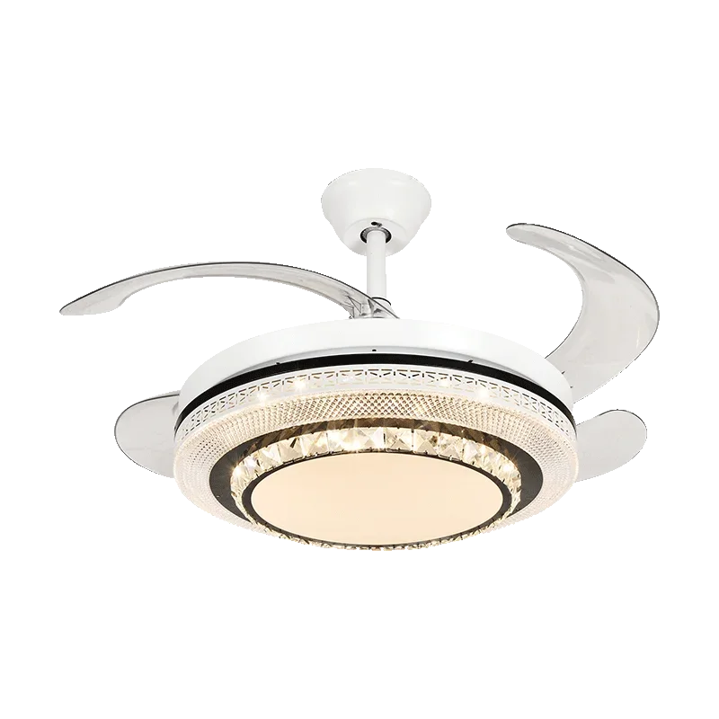 DecorBites™ LED Ceiling Fan with Remote Control, Modern ABS Blades, 110V 220V