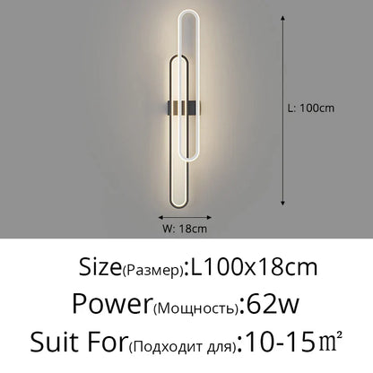 DecorBites™ LED Wall Lights for TV Background Bedroom Sconce - Nordic Style Indoor Lighting