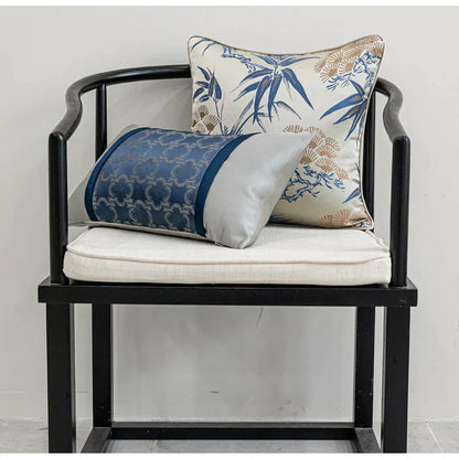 DecorBites™ Chinoiserie Decor Throw Pillow Cover 45x45cm for Living Room Bedroom