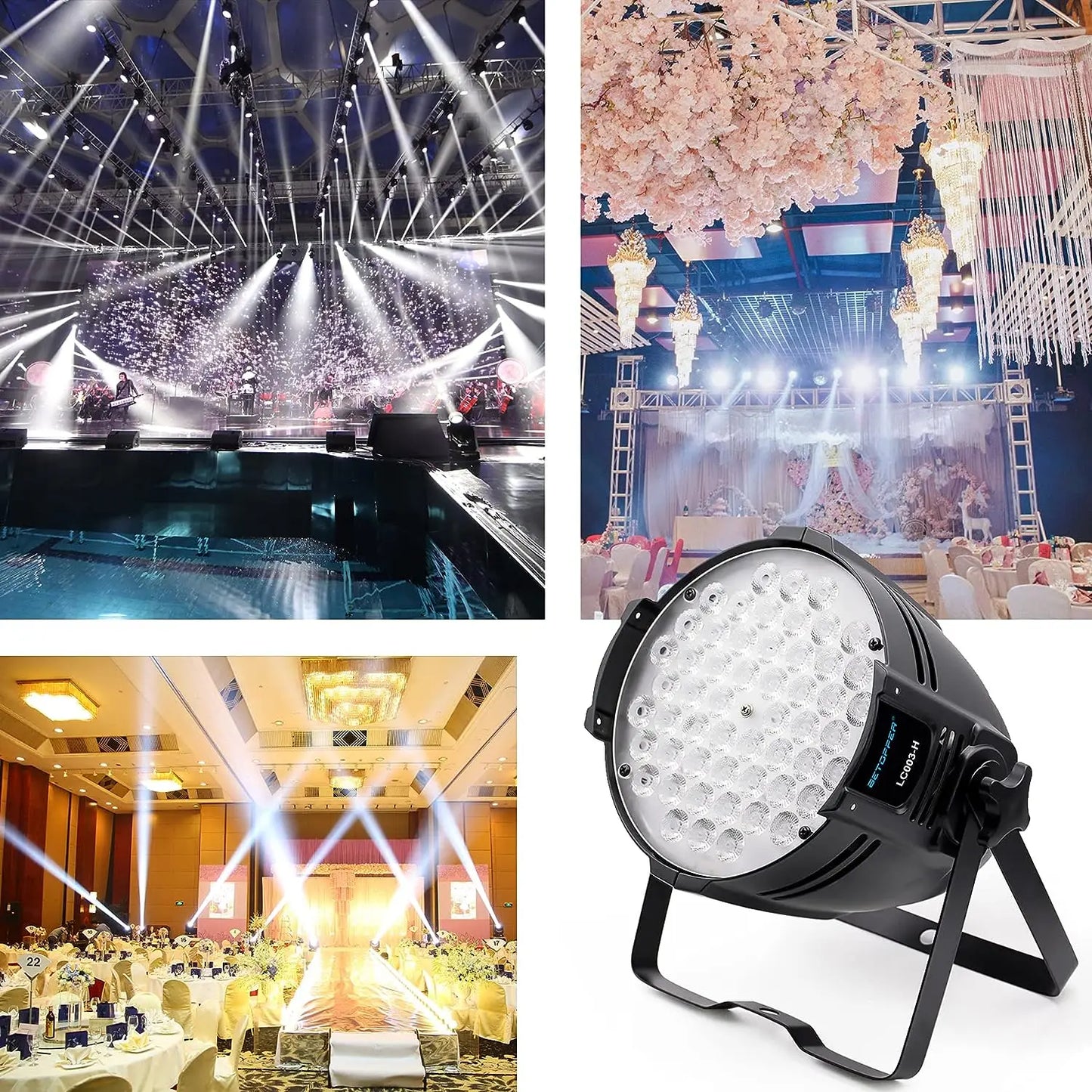 Decorbites™ Große Bär Wandwaschende Stroboskoplichter 5000 Lumen mit Stativ für Bühnenauftritte