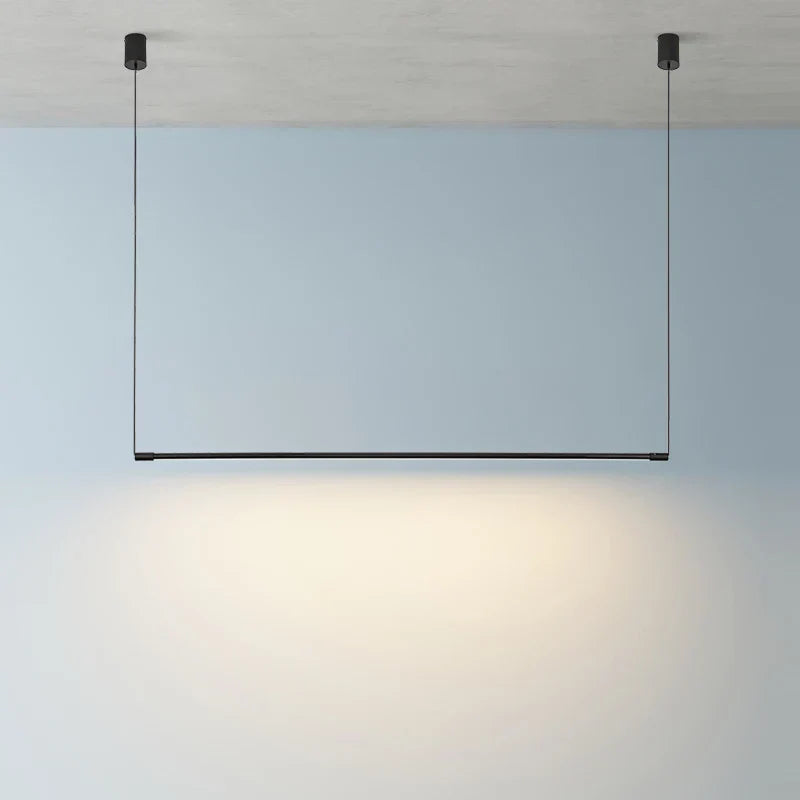 DecorBites™ Black Dimmable Led Linear Pendant for Dining Room Chandelier