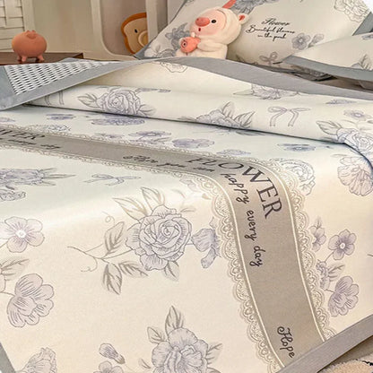 DecorBites™ Antibacterial Pattern Mat Set | Skin-Friendly & Soft Mattress | Summer Air Conditioning