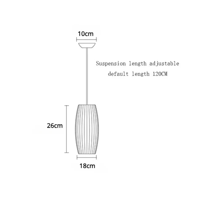 DecorBites™ Elegant Silk Designer Pendant Lamp for Home & Hospitality Lighting