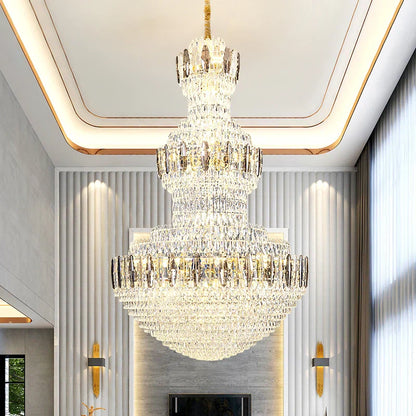 DecorBites™ Light Luxury Crystal Chandelier: Postmodern Elegance for Hotels, Villas, and Duplexes
