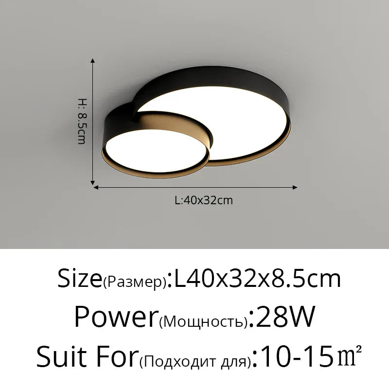 DecorBites™ LED Acrylic Chandelier - Modern Indoor Lighting for Bedroom Kitchen Living Room