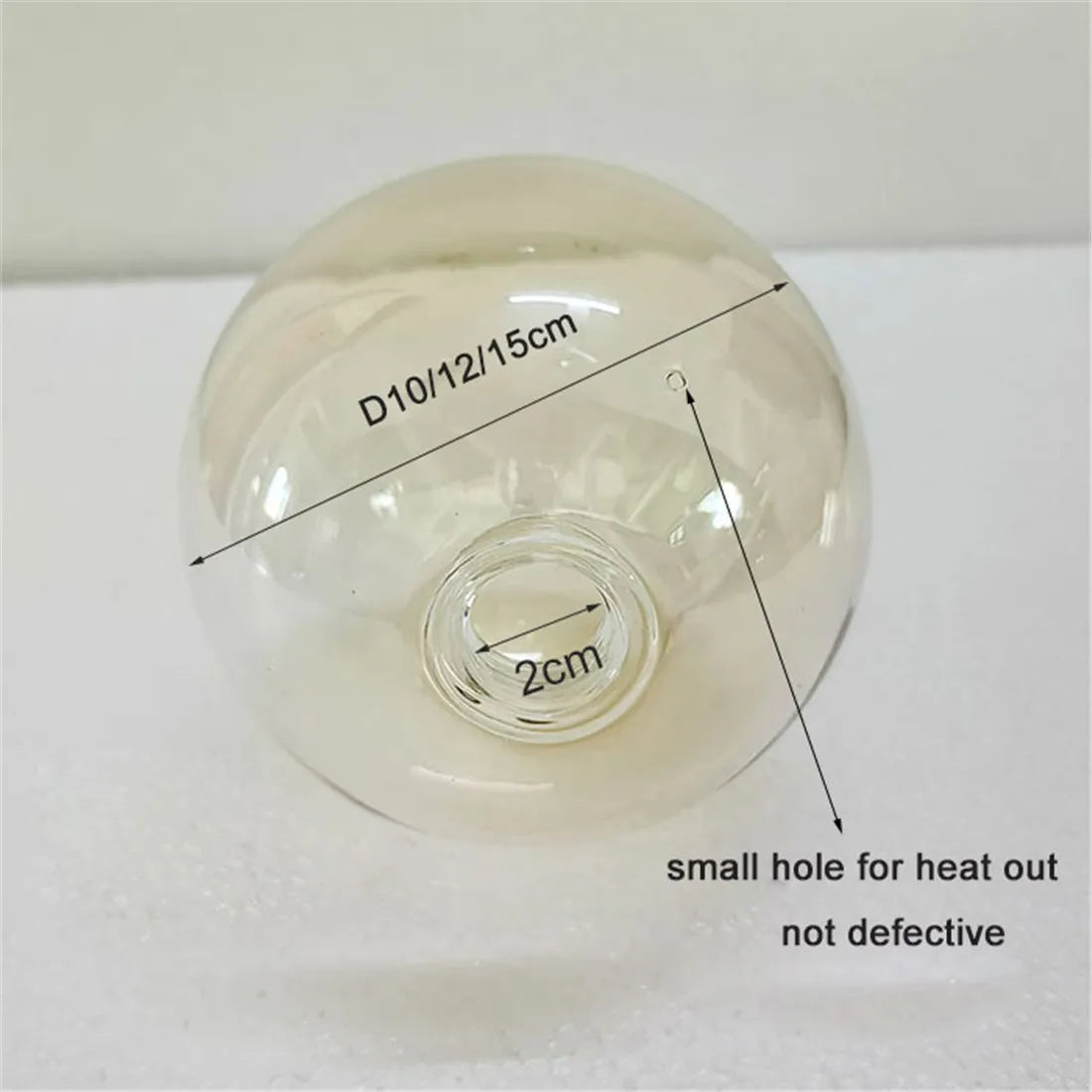 Decorbites™ Glas-Schirm-Ersatz für Schraubgewinde-Fassung in verschiedenen Farben