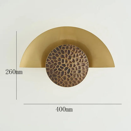 DecorBites™ Half Moon LED Wall Lamp | Modern Resin Iron Sconce for Living Room, Bedroom, Aisle