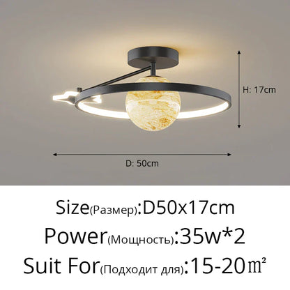 DecorBites™ Blue Star LED Pendant Light for Home Decor