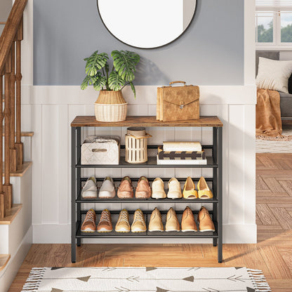 Albin -  Shoe Rack for Entryway Metal Shoe Rack Small Shoe Rack