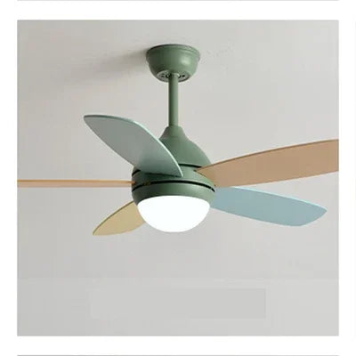 DecorBites™ Kids Ceiling Fan with Light and Remote Control, 3-Speed, 5-Blade Helicopter Design