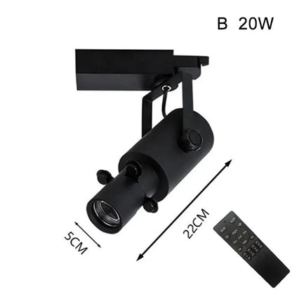 DecorBites™ Dimmable LED Track Light: 20W/30W Spotlight for Museum Art Gallery Exhibition