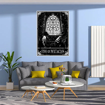 Decobites Hippie Tarot Card Tapestry: Astrology & Witchcraft Wall Hanging for Home Decor