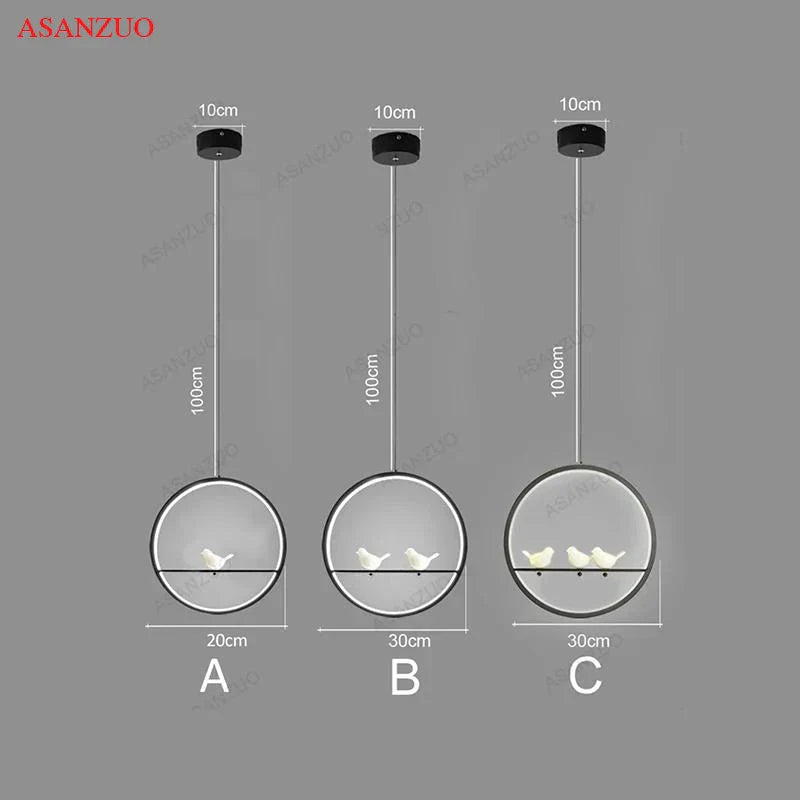 DecorBites™ Bird Chandelier Nordic LED Pendant Light for Vintage Modern Home Decor
