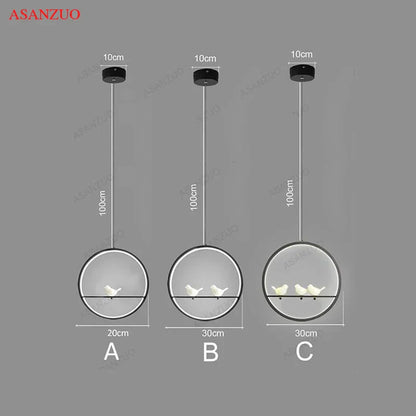 DecorBites™ Bird Chandelier Nordic LED Pendant Light for Vintage Modern Home Decor