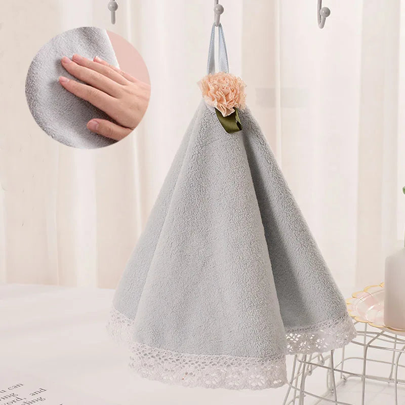 Toalla de mano para bebé Vestido de encaje Decorbites™: Suave, absorbente y linda para cocina y baño