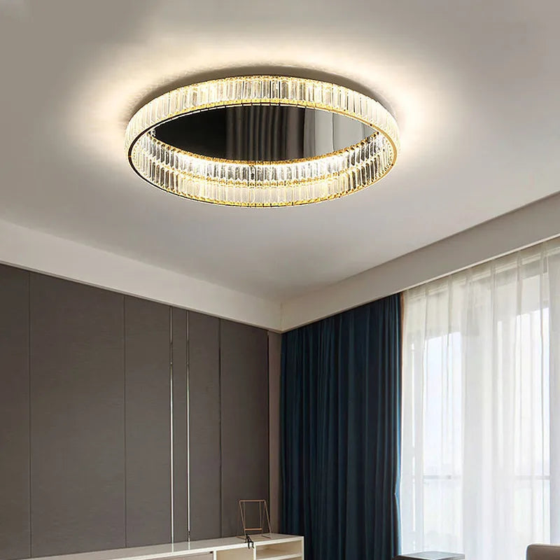 DecorBites™ Crystal LED Ceiling Chandeliers: Modern Living Room Dining Room Pendant Lamp