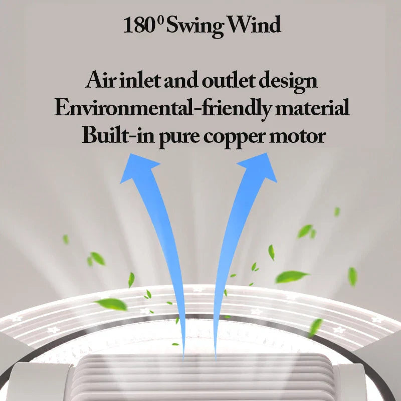 Decorbites™ Ventilador de Techo LED sin Aspas Regulable Remoto Iluminación Moderna Interior