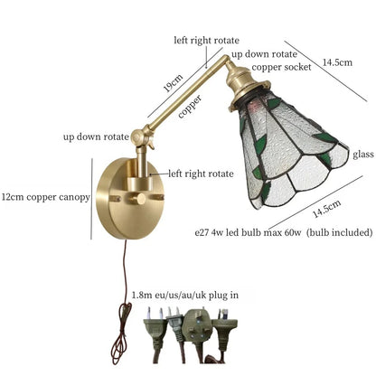 DecorBites™ Clear Glass LED Wall Sconce Switch Light - Nordic Minimalism Design